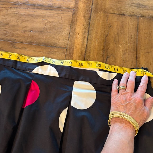 Talbots Pleated Polka Dot A-Line Skirt, size 16, Whimsical Office Church Trendy - Picture 7 of 11